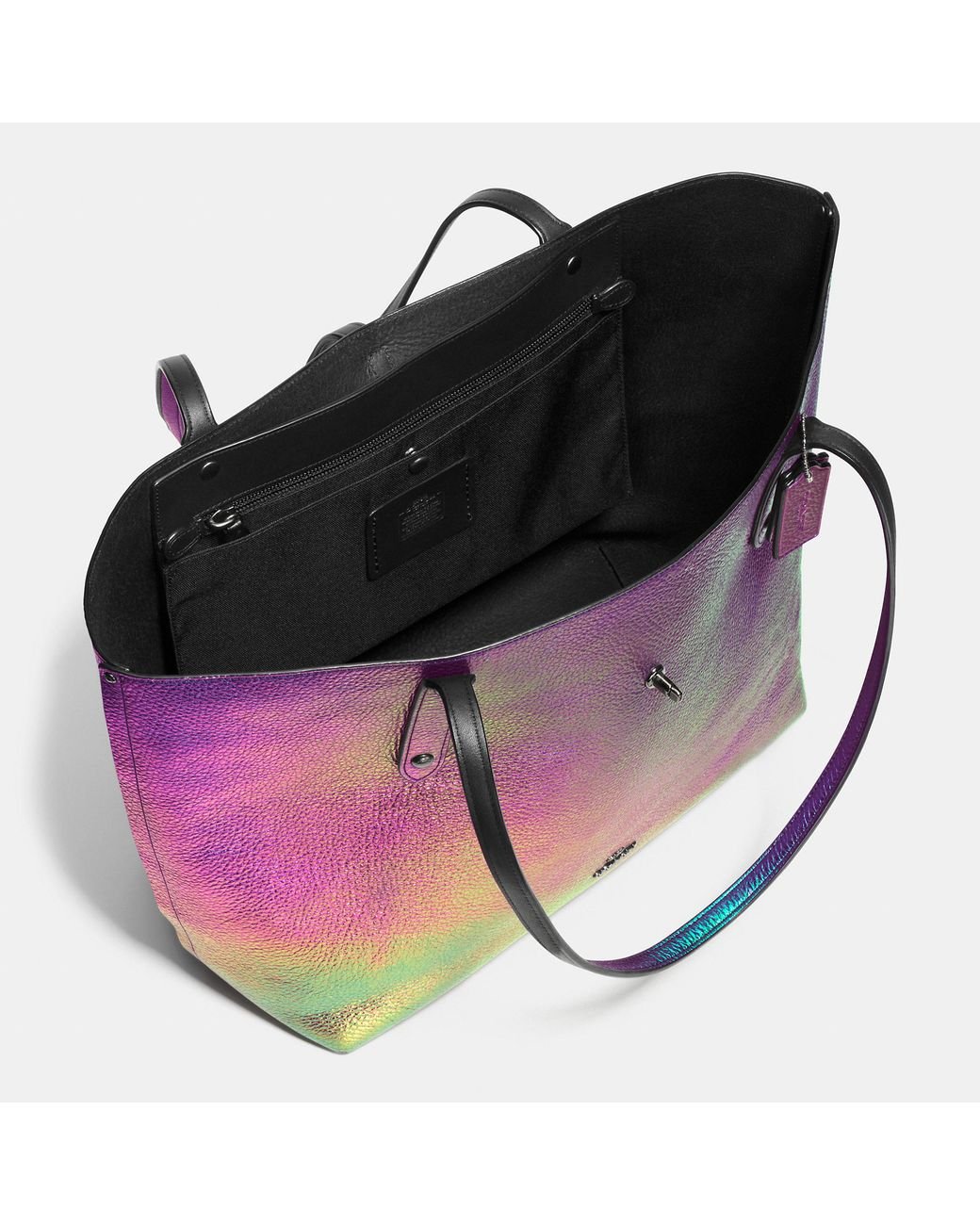 Purple iridescent deals coach bag