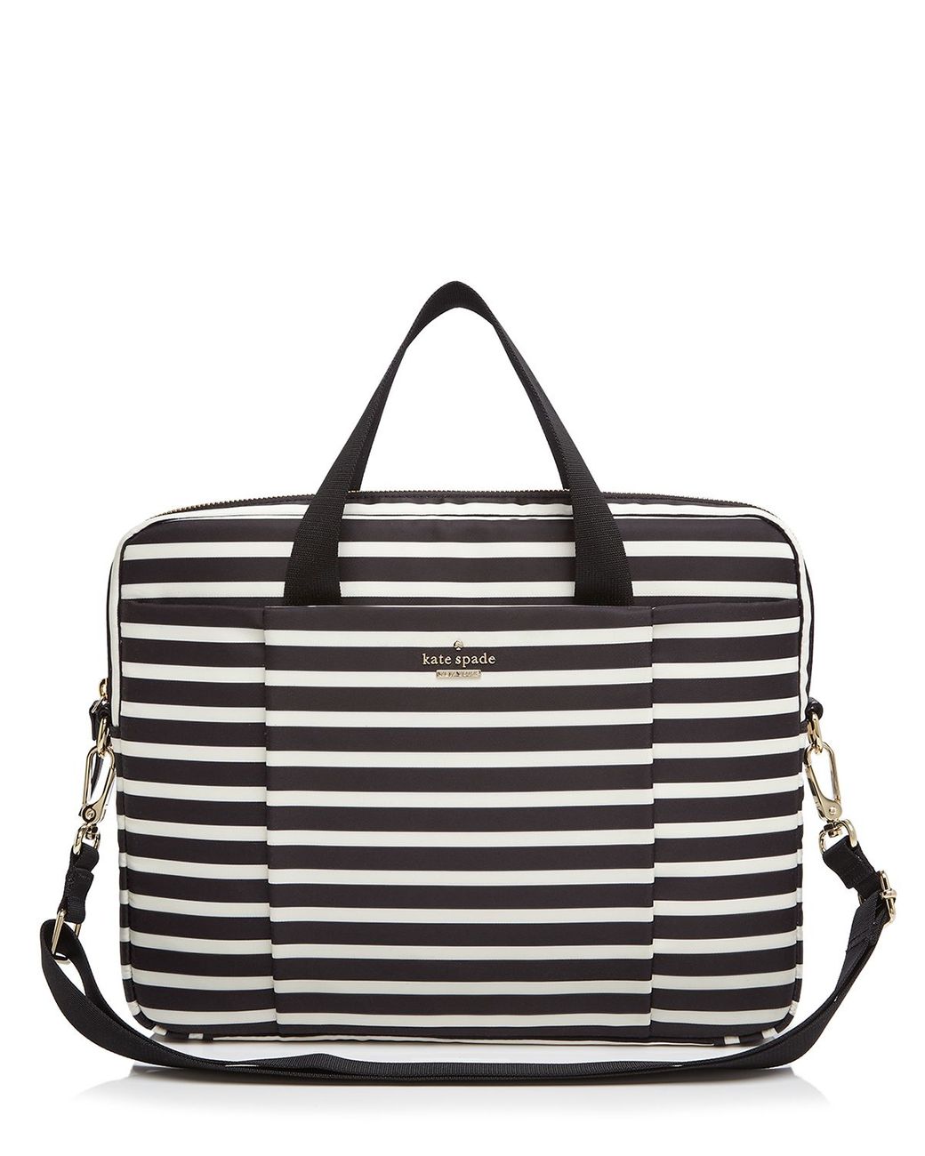 Kate Spade Classic Nylon Stripe Commuter 13" Computer Case in Black | Lyst