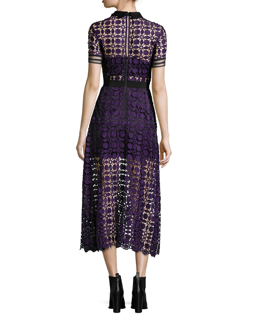 knee length dresses for ladies Jude Lace Occasion Midi Dress in Lilac main image 0