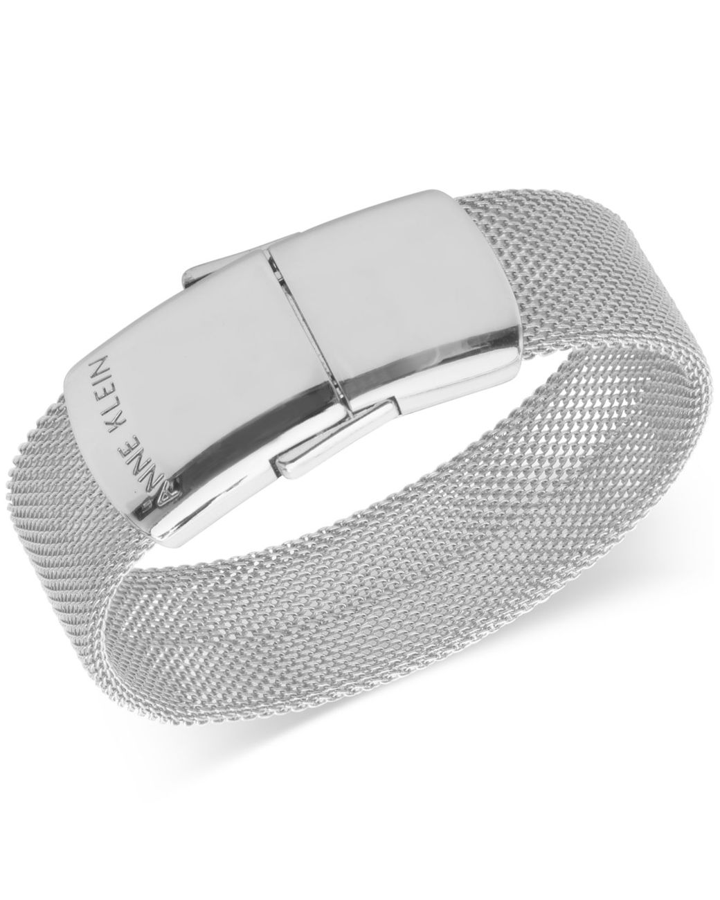 Anne Klein Silver-tone Mesh Usb Flash Drive Bracelet in Metallic | Lyst