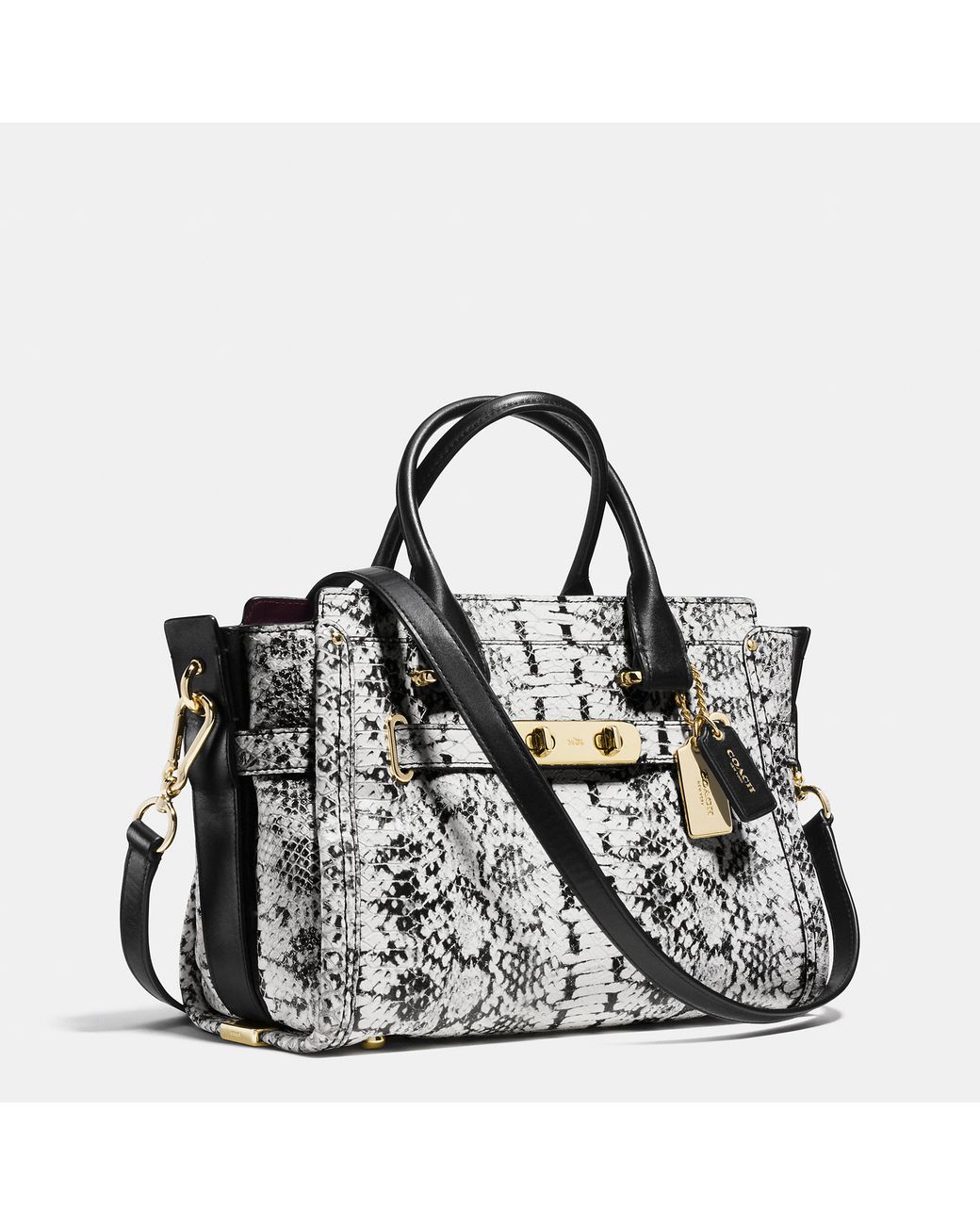 Coach swagger 27 white hotsell