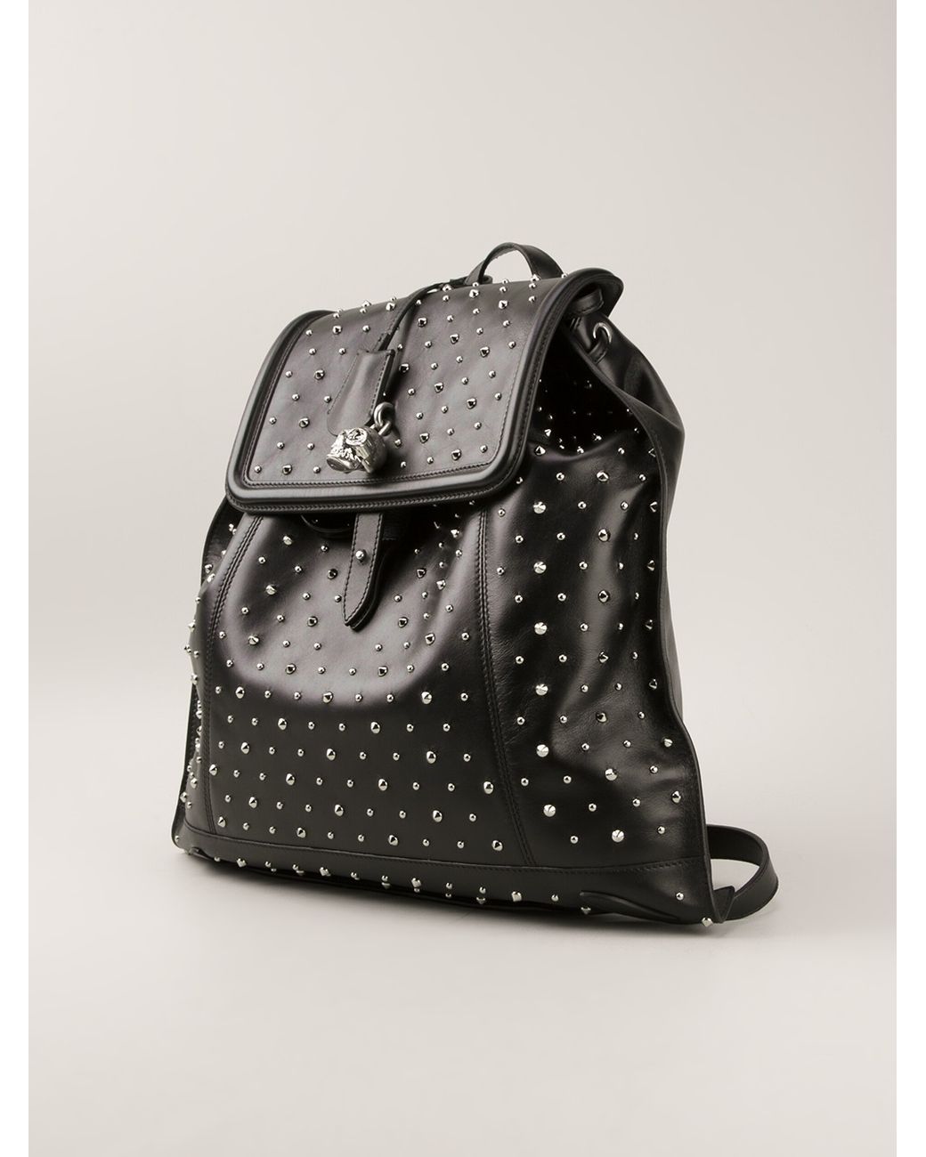 Alexander McQueen Studded Backpack in Black | Lyst