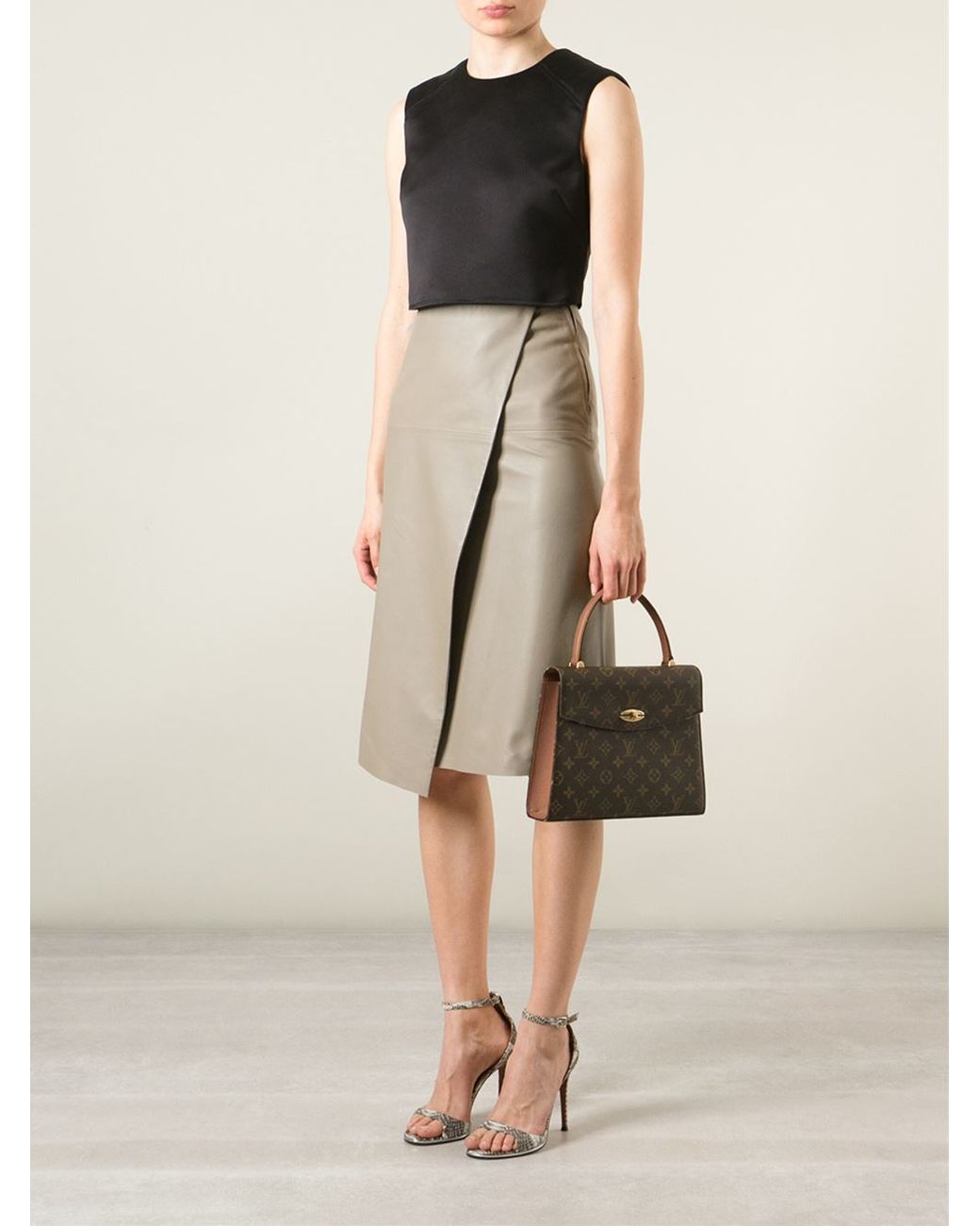 Louis Vuitton Malesherbes Tote in Brown Lyst