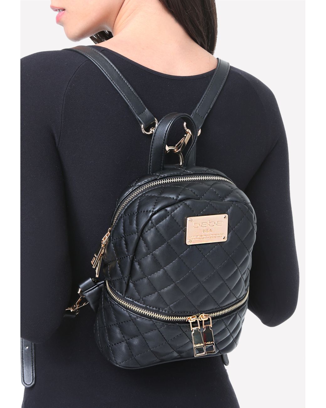 Bebe Quilted Mini Backpack | Lyst