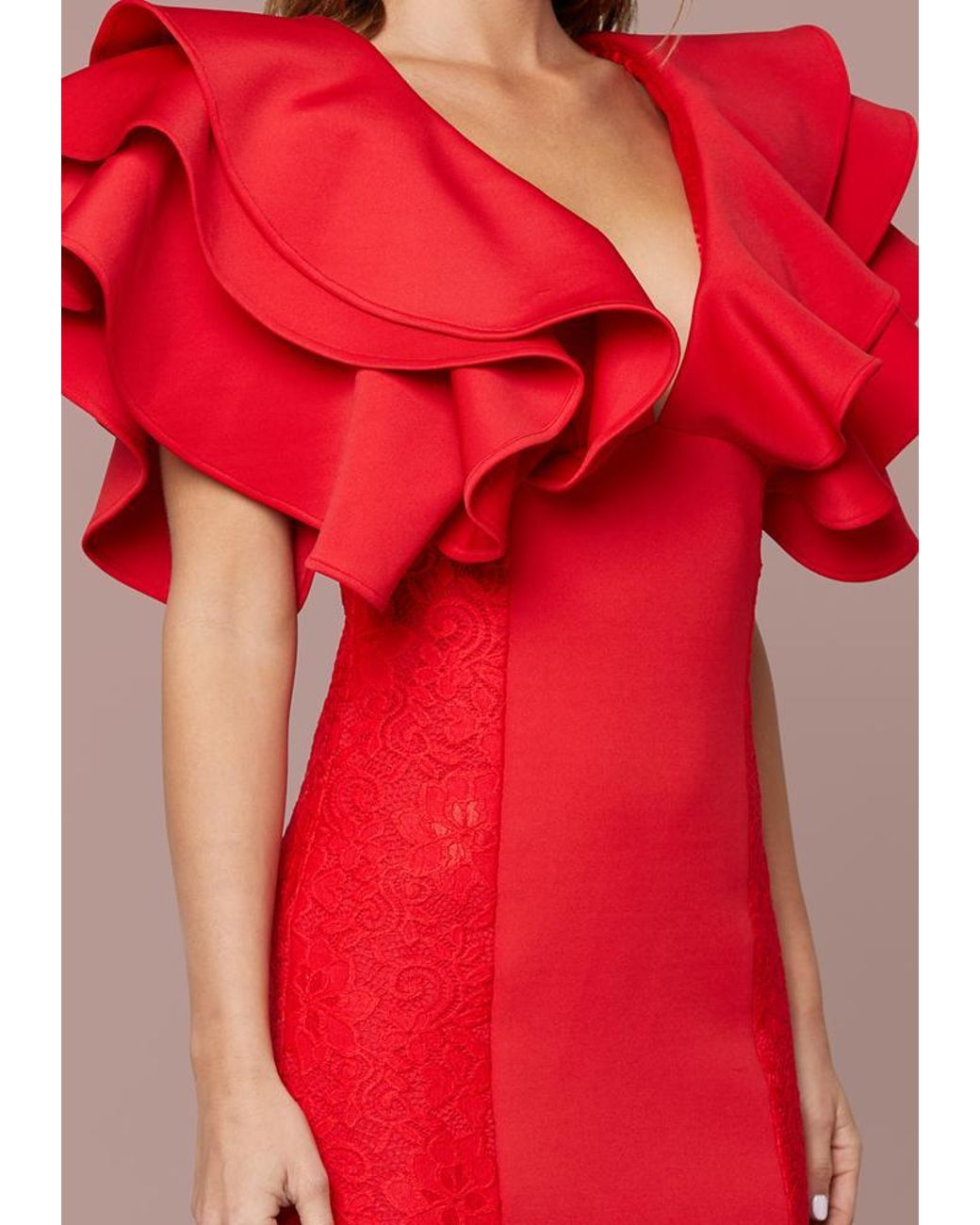 dramatic ruffle dress