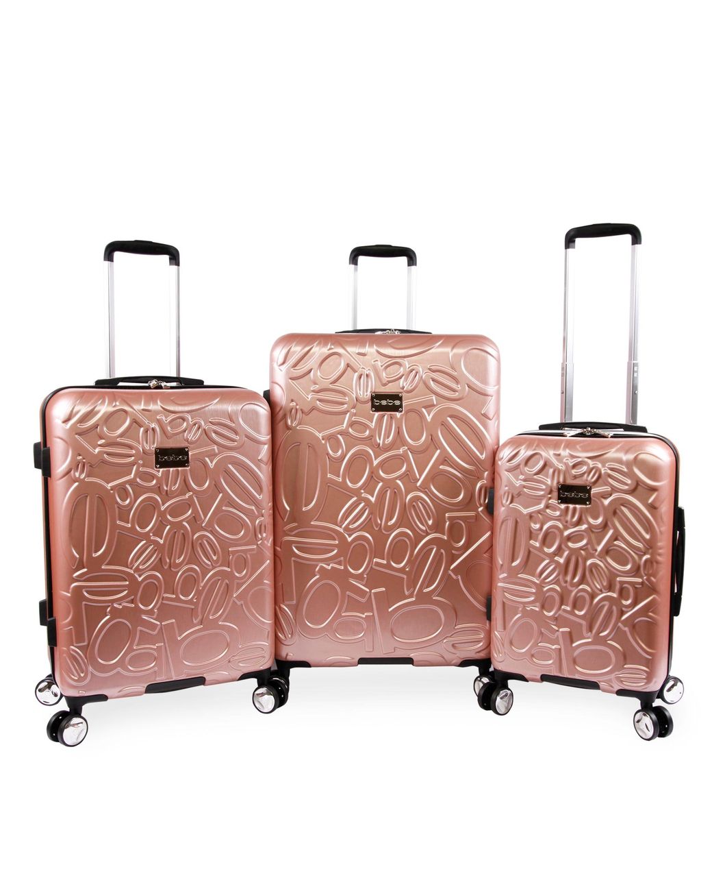 Bebe Embossed 3 Piece Luggage Set Lyst Australia