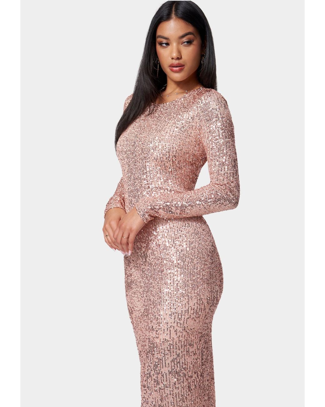 Bebe gold shop sequin dress