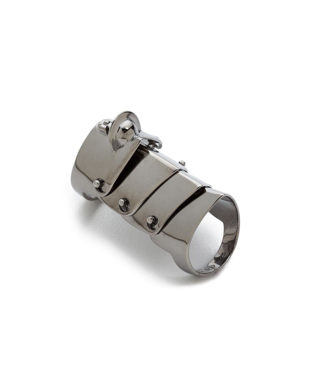 Vivienne Westwood Armor Ring Gunmetal in Metallic | Lyst