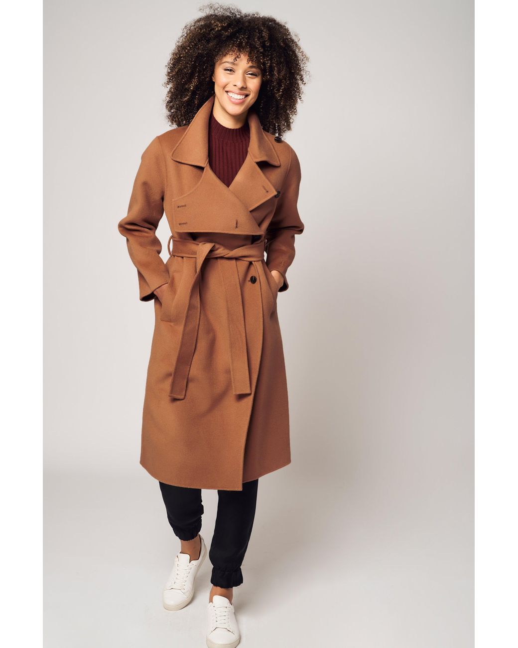 belle classic wool coat