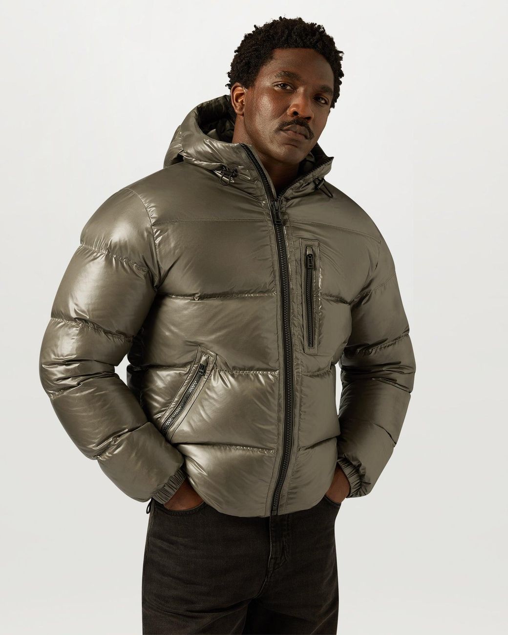 Belstaff Green Men's Atlas Jacket Down Filled Ripstop for men