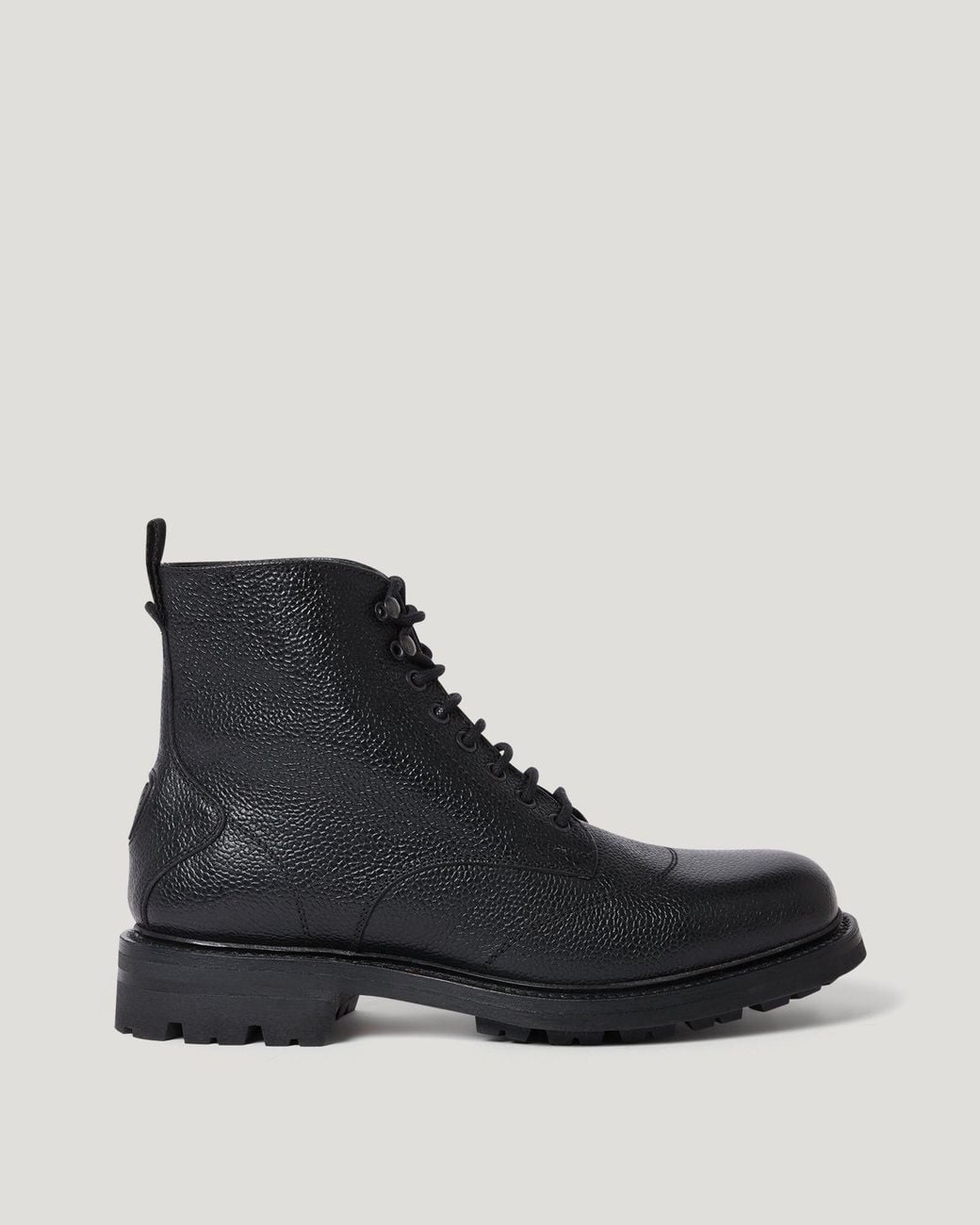 Belstaff Black Men's Copeland Boot Grain Leather for men