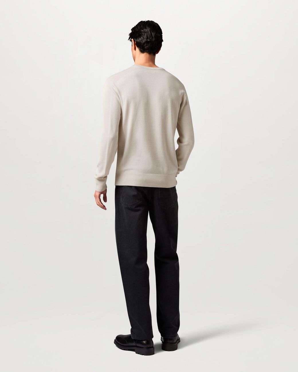 Belstaff Natural Men's Colden Merino Crew Neck Wool for men