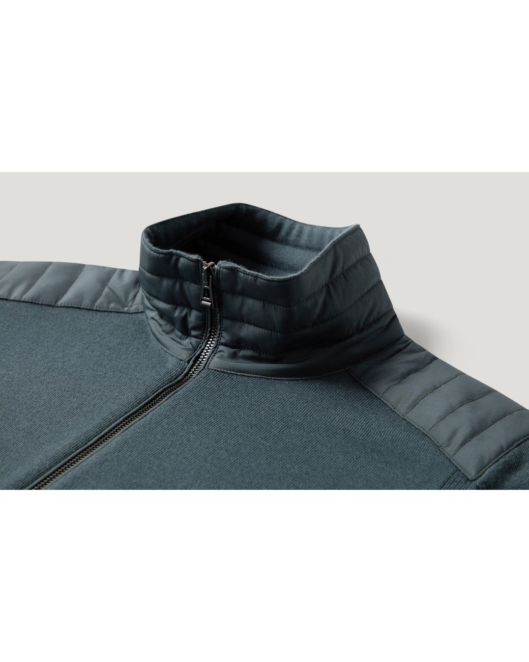 Belstaff Blue Men's Kelby Zip Cardigan Merino Wool for men