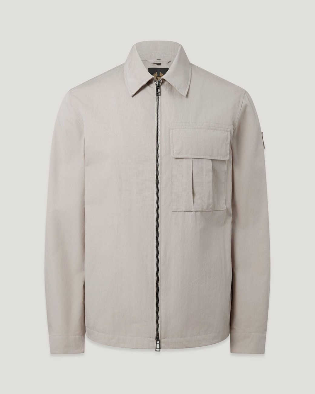 Belstaff Gray Men's Cargo Overshirt Compact Technical Cotton for men