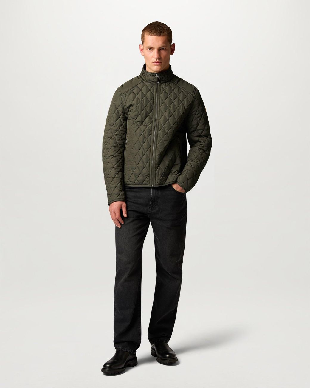 Belstaff Green Men's Pembroke Jacket Quilted Recycled Nylon for men
