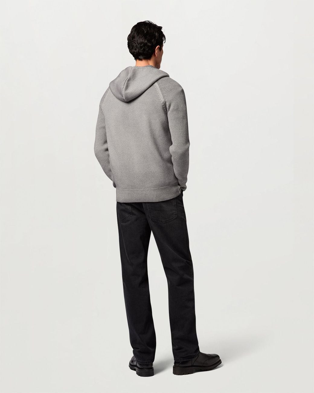 Belstaff Gray Men's Garment Dye Aspect Full Zip Merino Wool for men