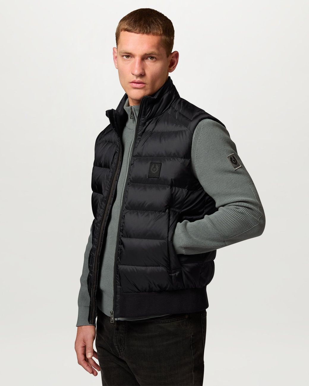 Belstaff Black Men's Compound Gilet Down Filled Nylon for men