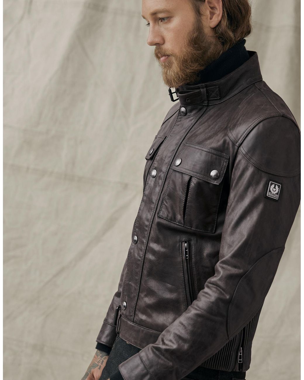 Belstaff Gangster Lederjacke in Schwarz für Herren | Lyst DE