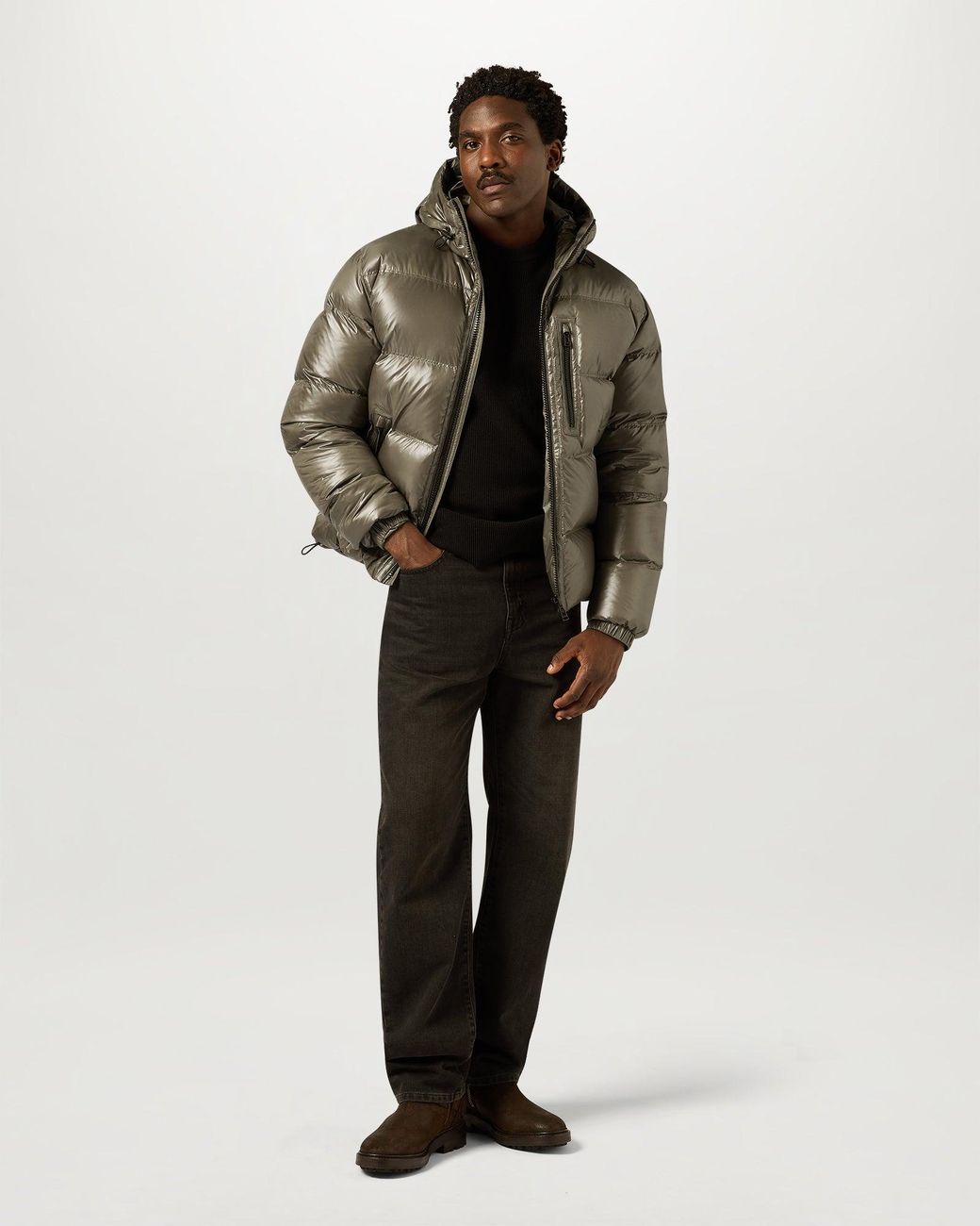 Belstaff Green Men's Atlas Jacket Down Filled Ripstop for men