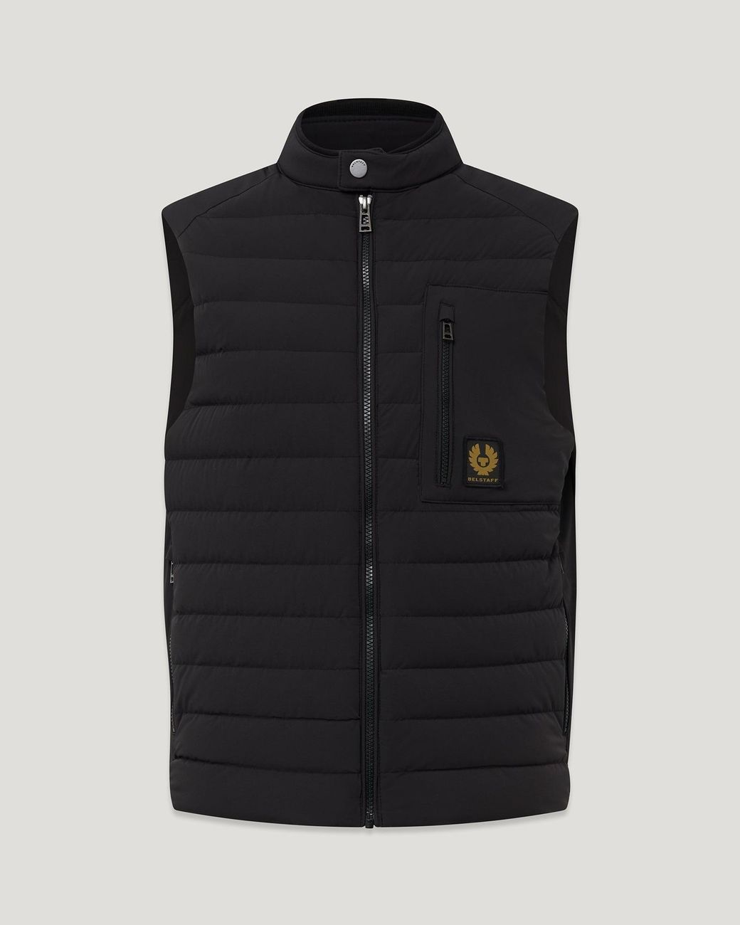 Belstaff Black Men's Chassis Gilet Lightweight Stretch Down for men