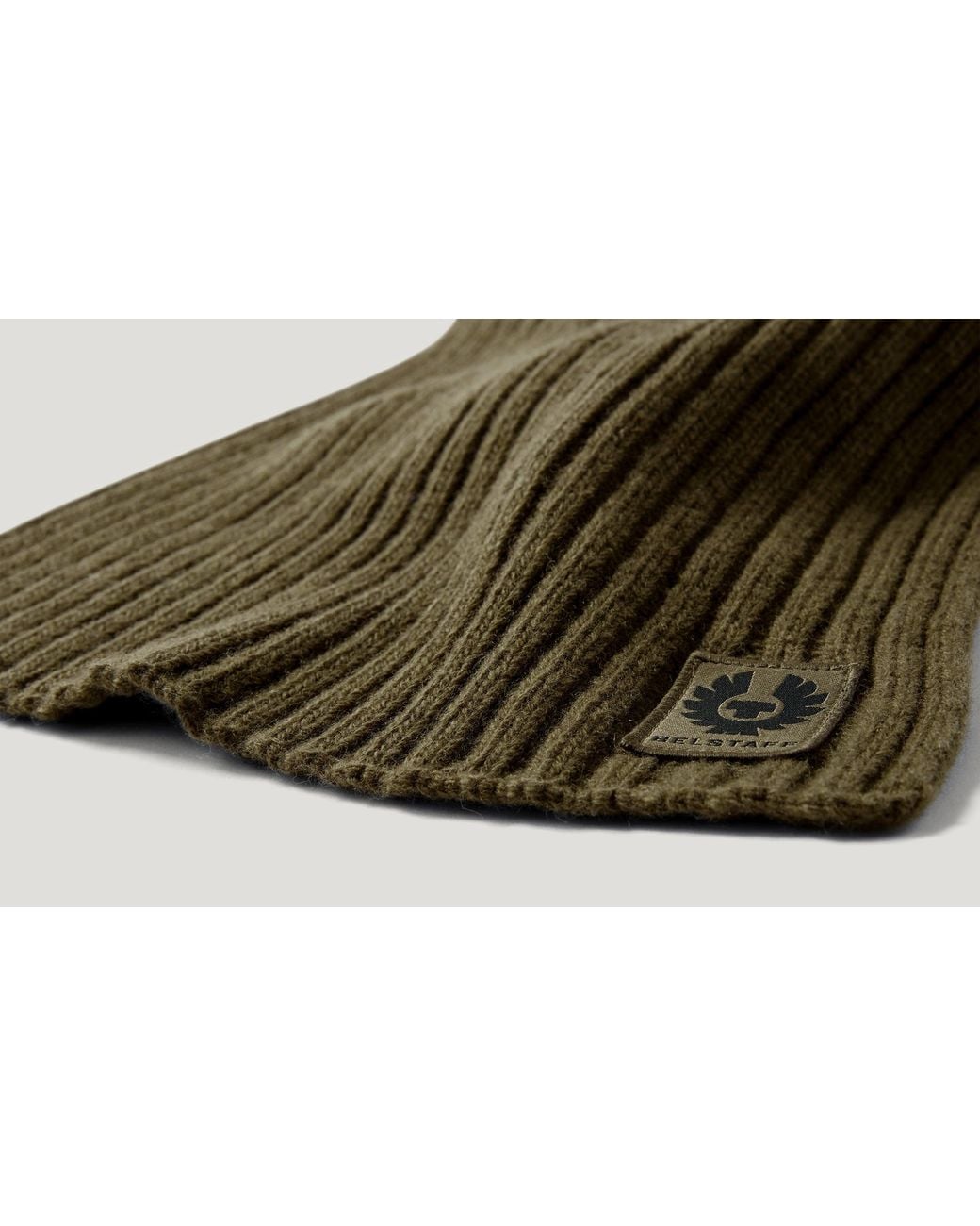 Belstaff Green Unisex Watch Scarf Lambswool