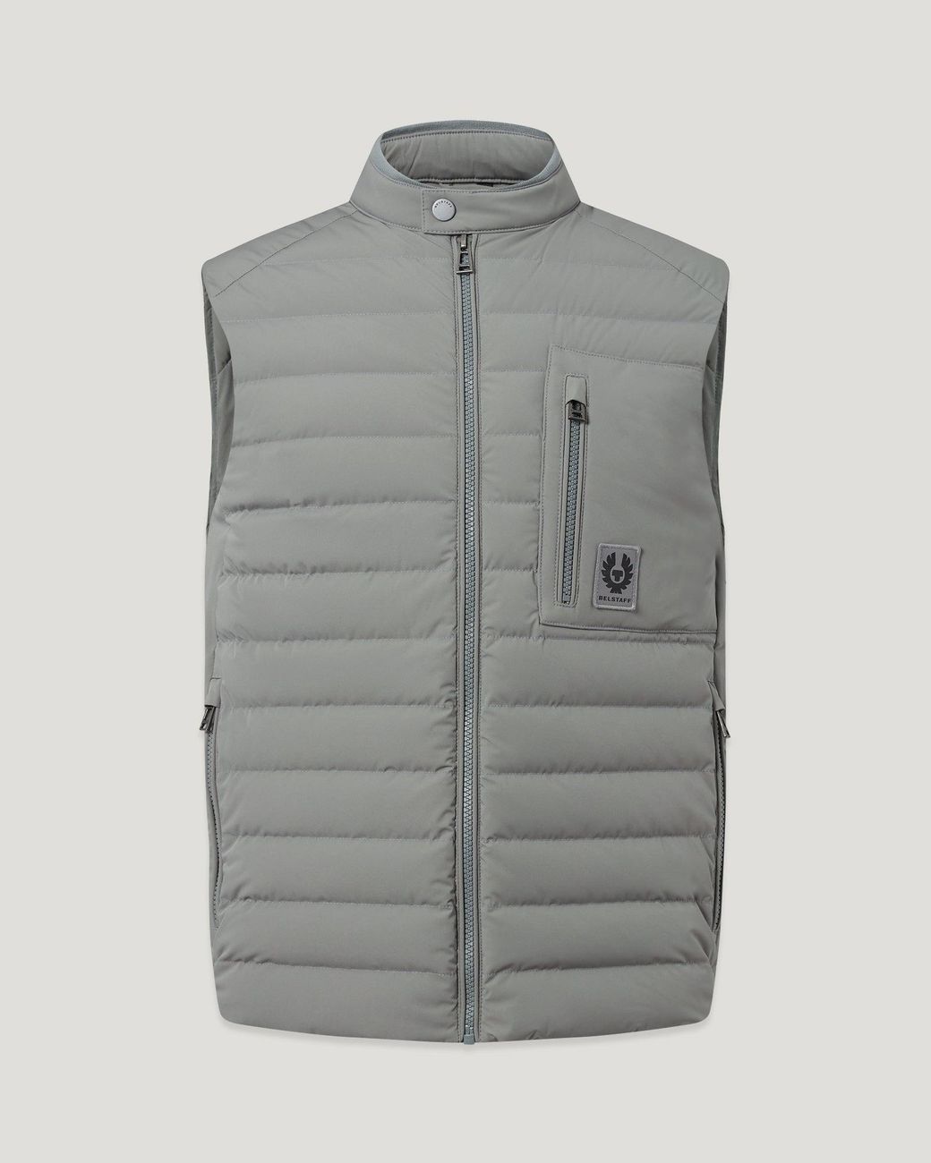 Belstaff Gray Men's Chassis Gilet Lightweight Stretch Down for men