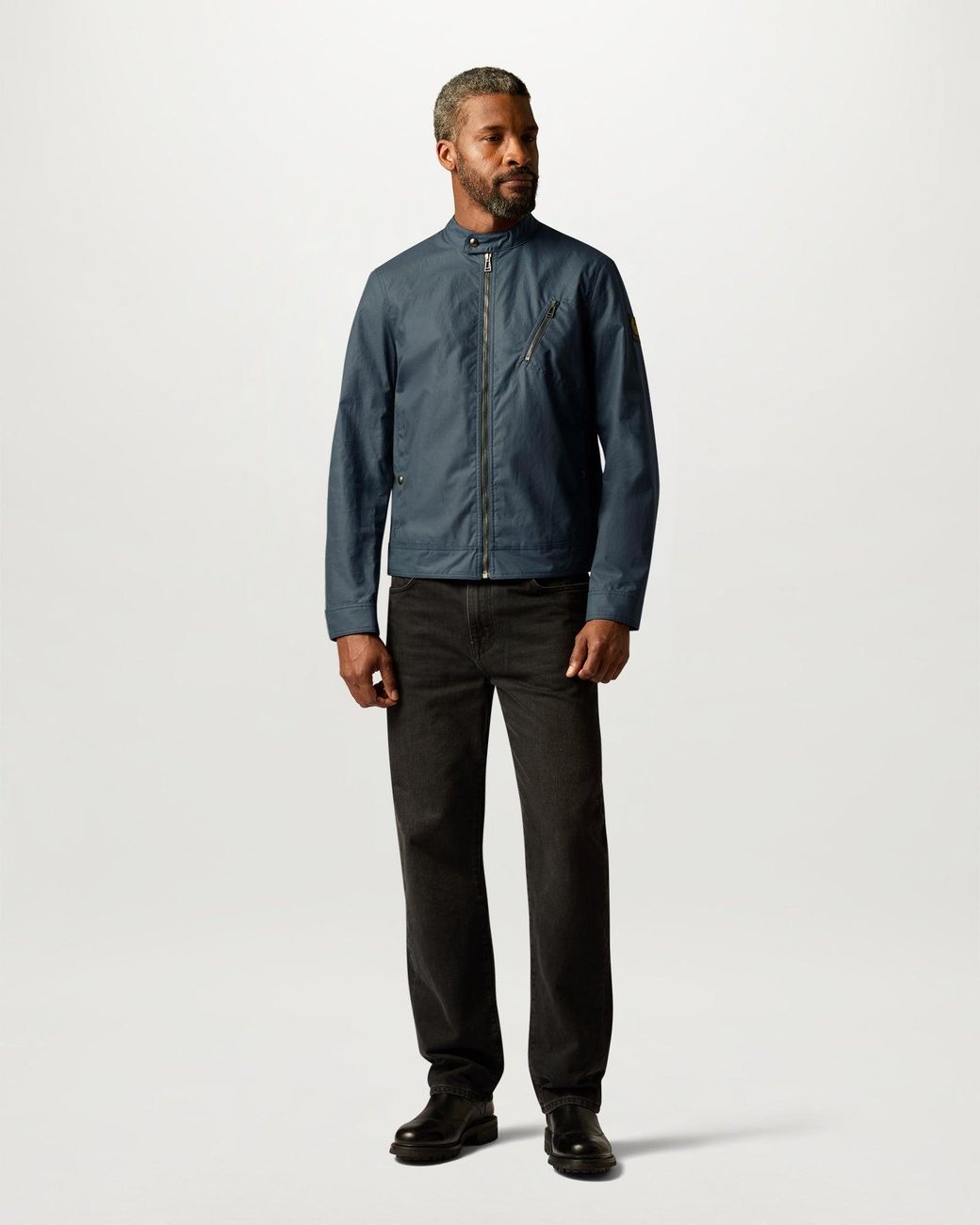 Belstaff Blue Men's Sideline Jacket Waxed Cotton for men