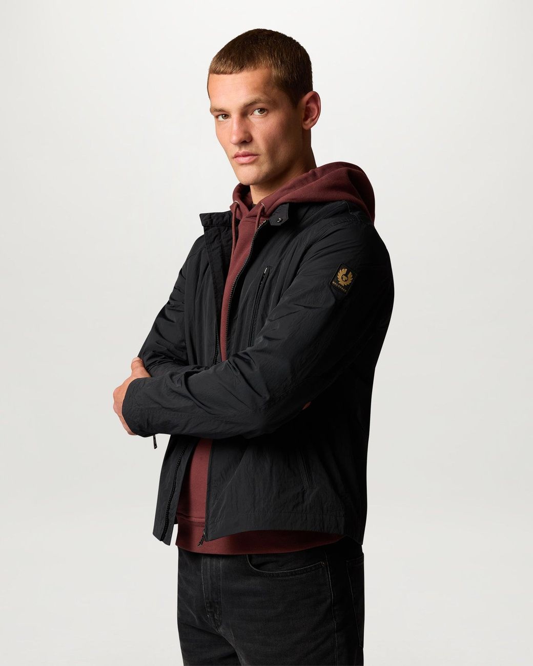 Belstaff Black Men's Chase Jacket Alpha Nylon for men