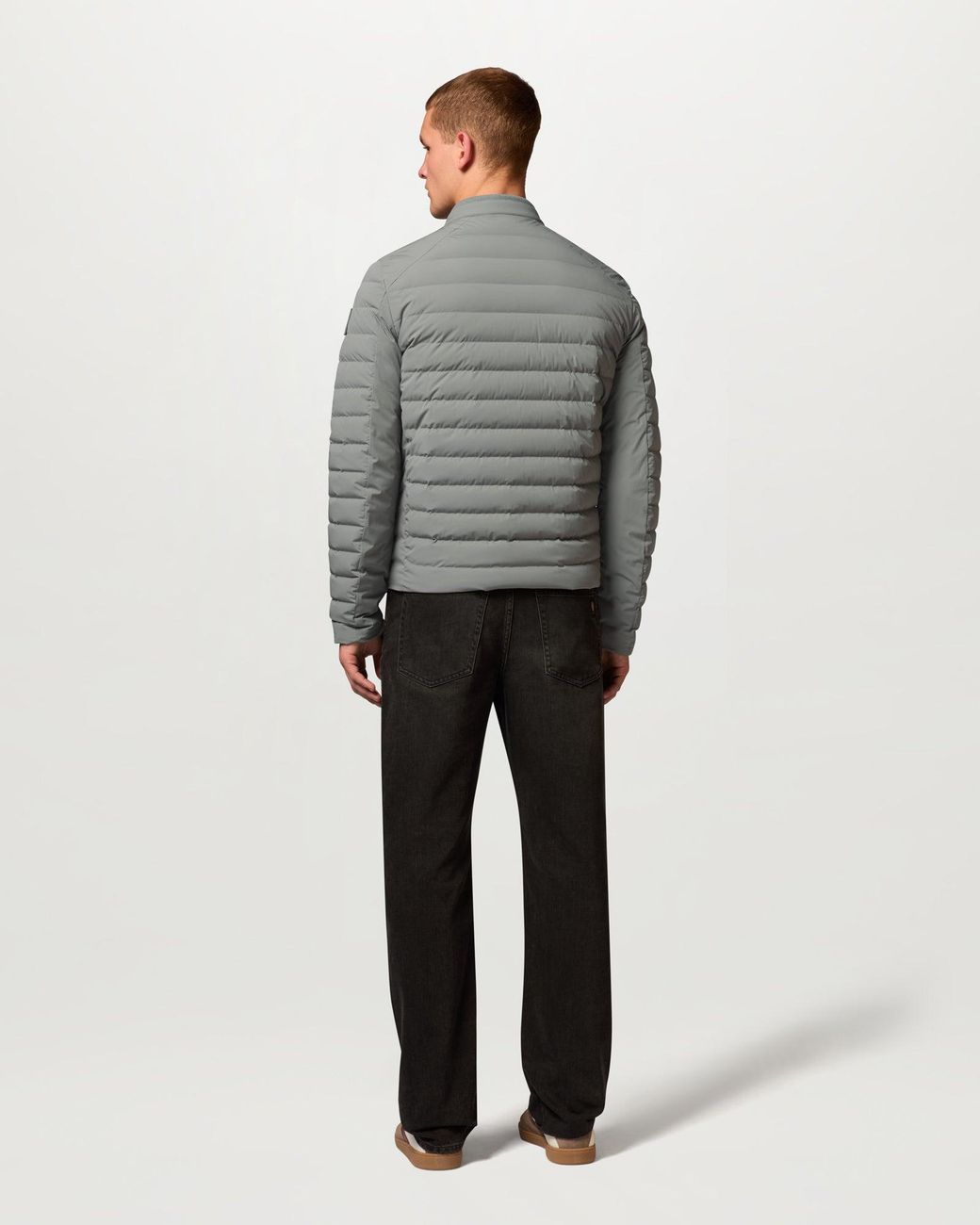 Belstaff Gray Men's Chassis Jacket Lightweight Stretch Down for men