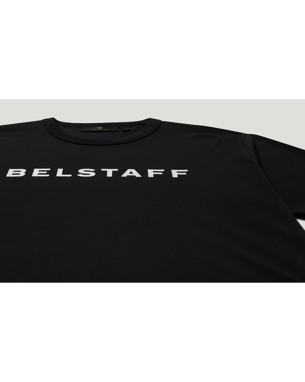 Belstaff Black Men's Logo T-shirt Cotton Jersey for men