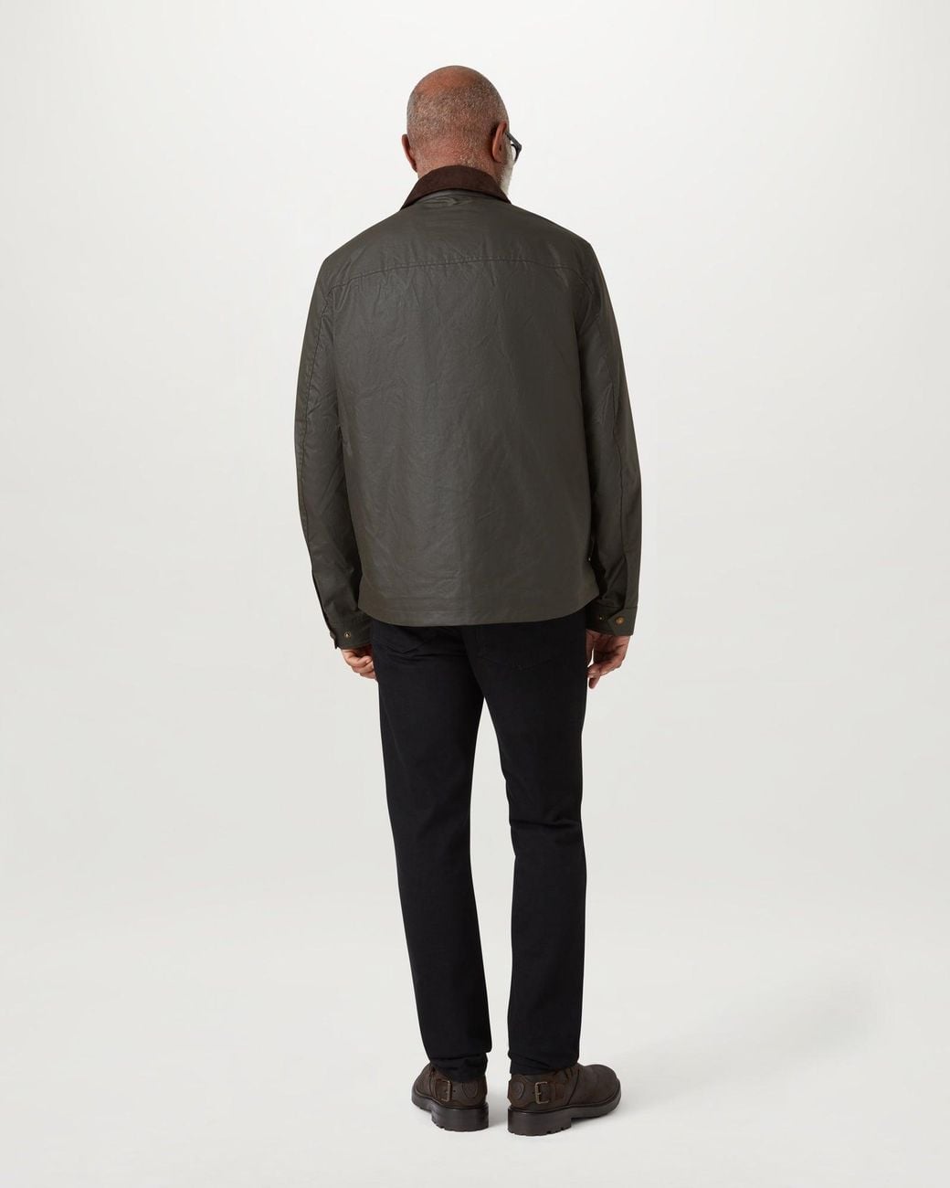 Belstaff Black Men's Ground Jacket Waxed Cotton for men