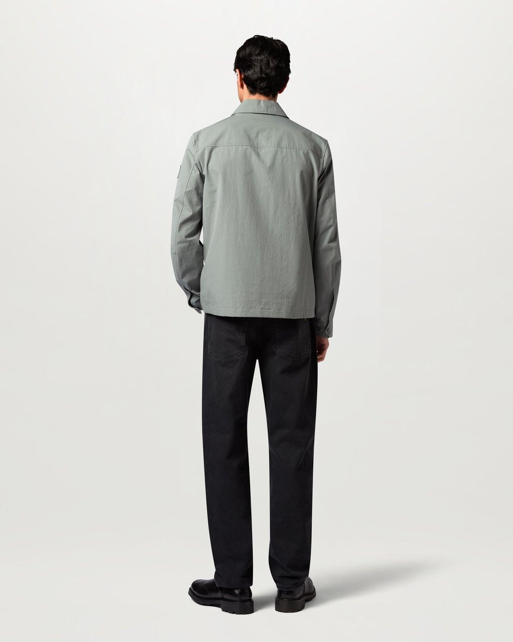 Belstaff Gray Men's Cargo Overshirt Compact Technical Cotton for men