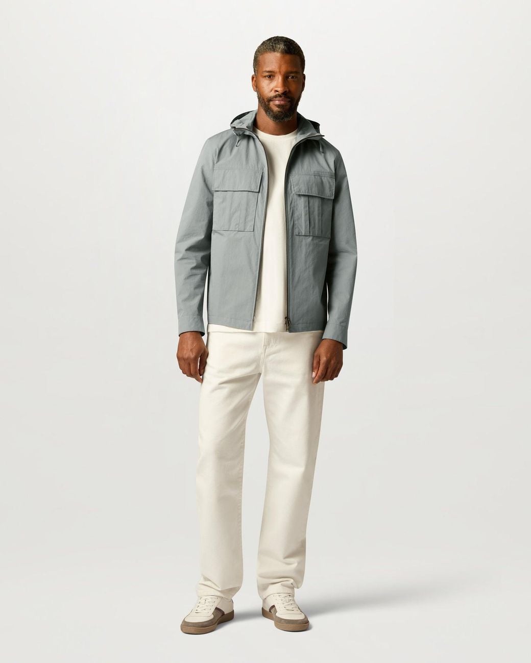 Belstaff Gray Men's Container Overshirt Compact Technical Cotton for men