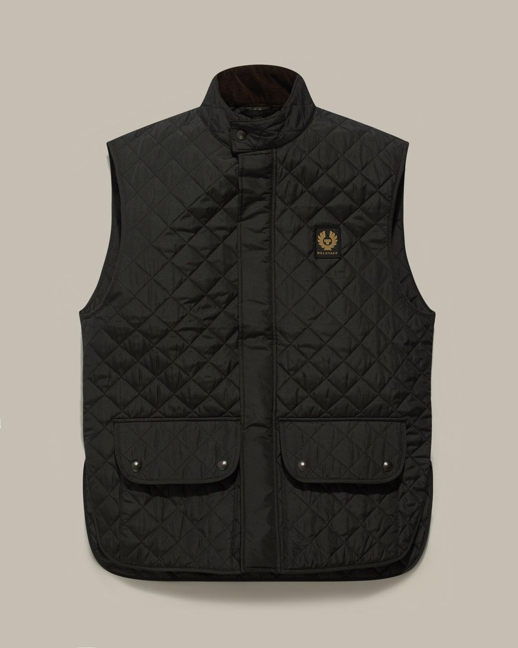 Belstaff Black Men's Icon Gilet Quilted Recycled Nylon for men