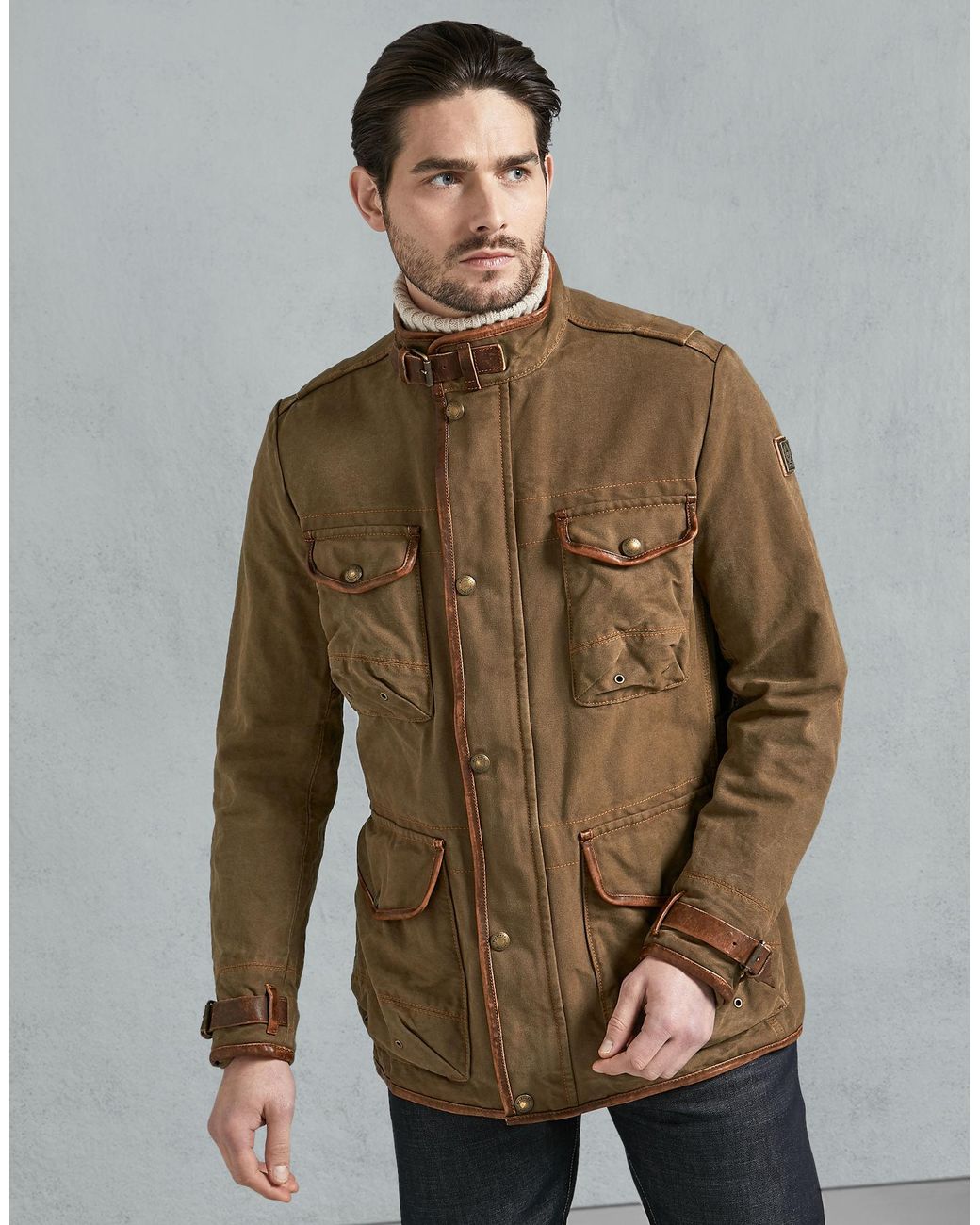 Belstaff Cotton Journey Jacket in Brown for Men | Lyst