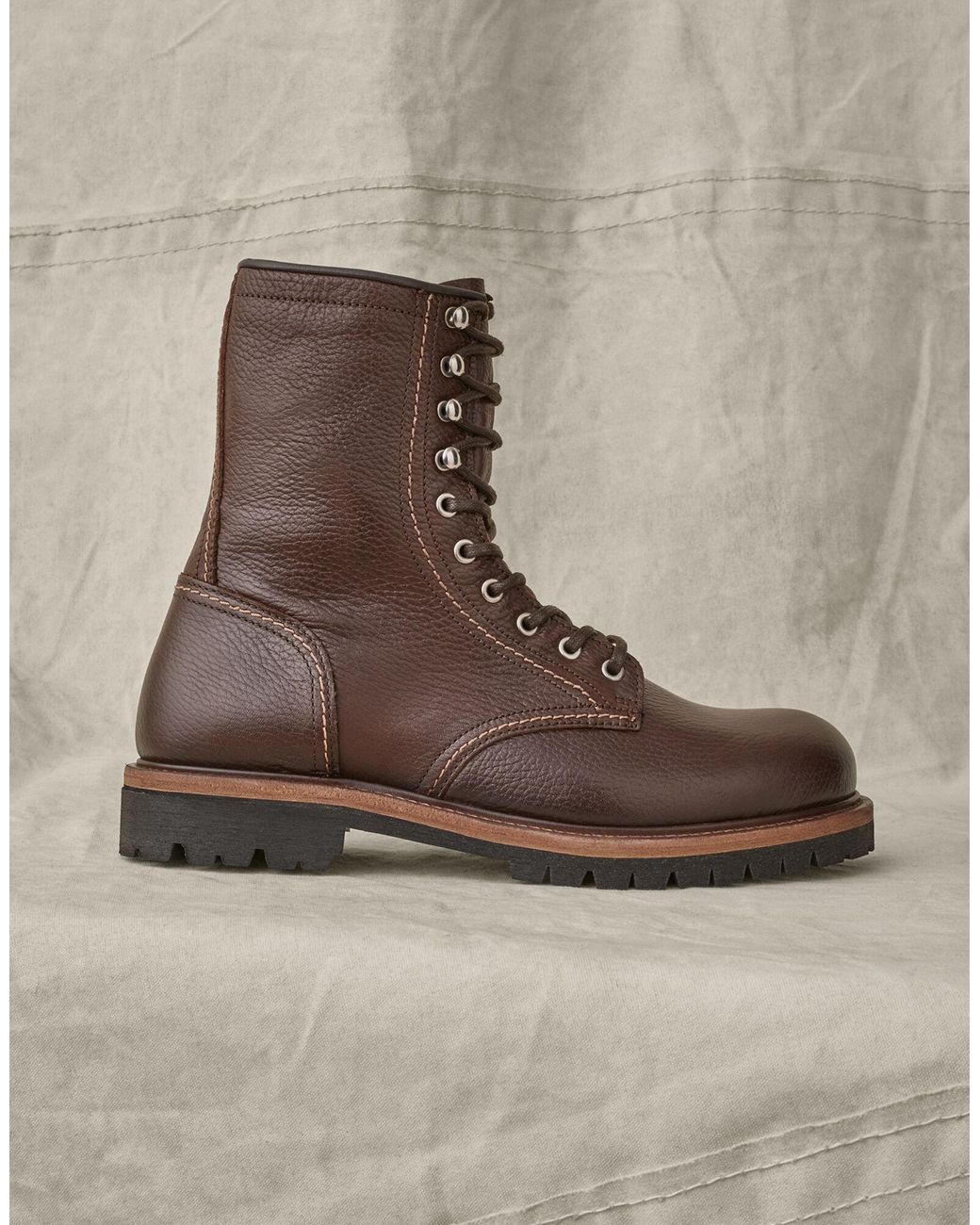 Belstaff Marshall Leather Boot in Cognac (Brown) for Men Lyst