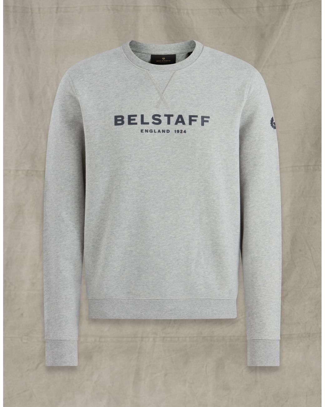 Belstaff Cotton 1924 Sweatshirt in Grey Melange/Dark Navy (Gray) for ...