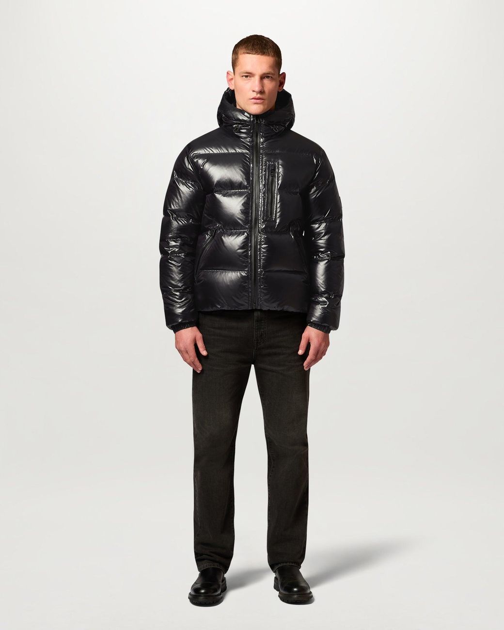 Belstaff Black Men's Atlas Jacket Down Filled Ripstop for men