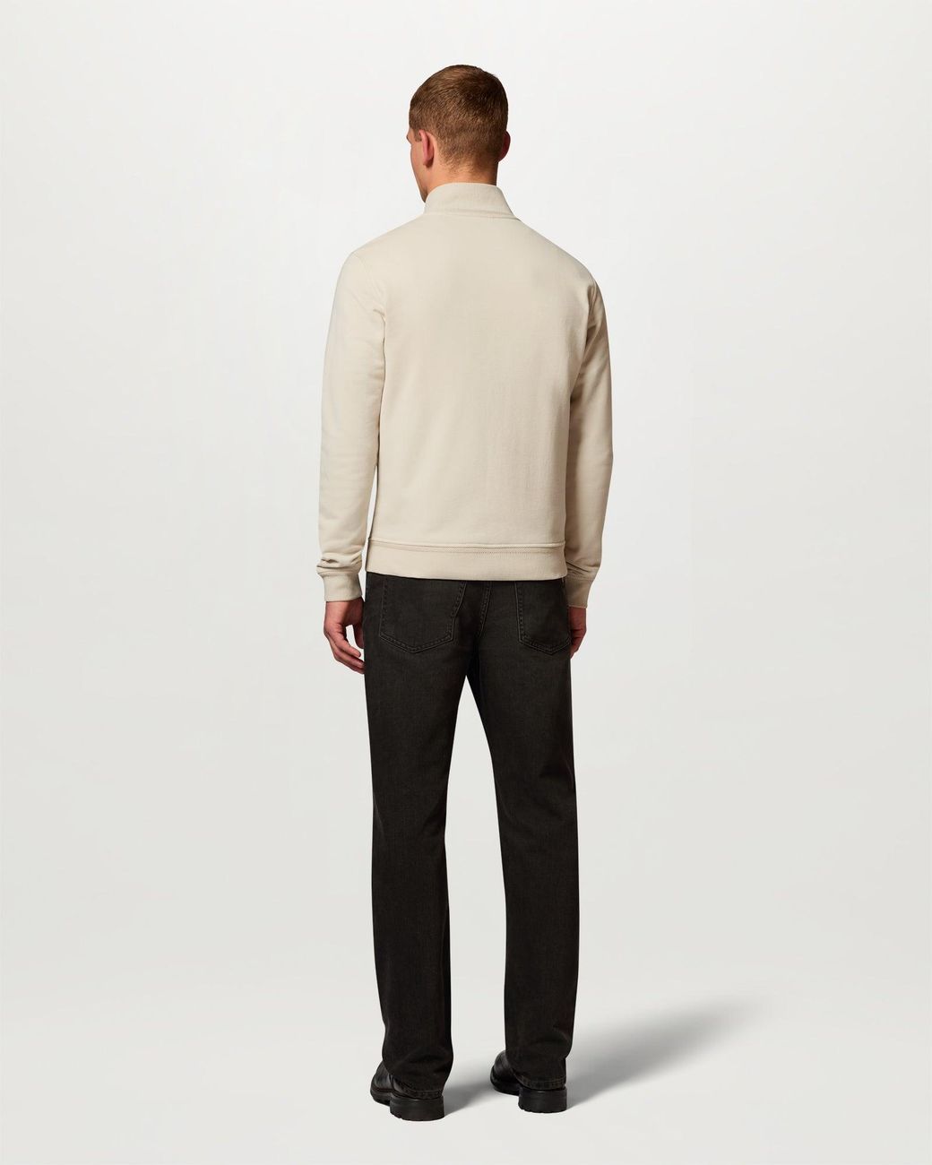 Belstaff Natural Men's Full Zip Sweatshirt Cotton Fleece for men