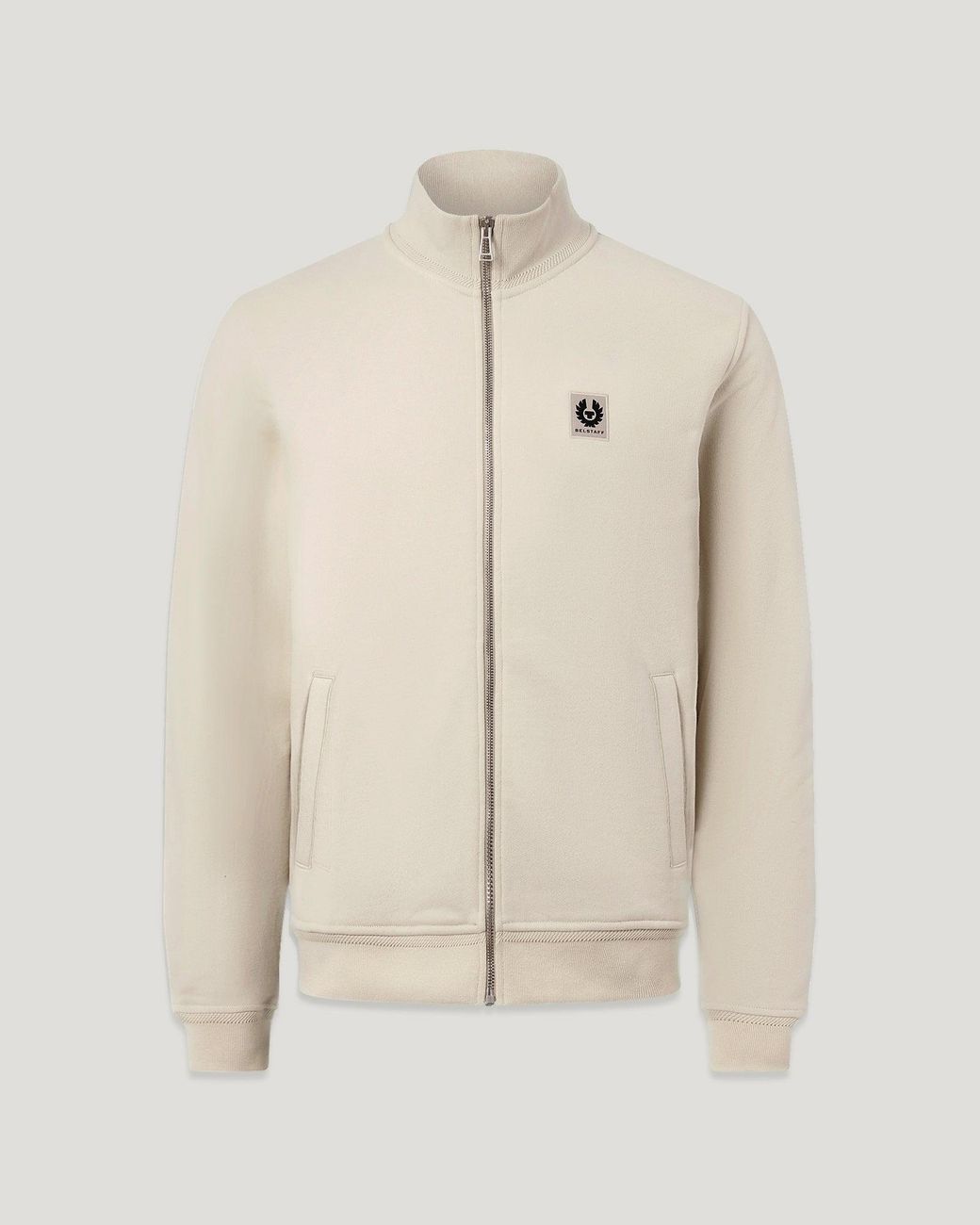 Belstaff Natural Men's Full Zip Sweatshirt Cotton Fleece for men