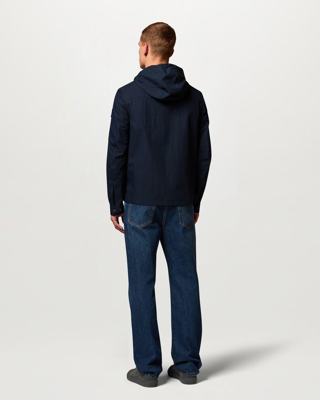 Belstaff Blue Men's Container Overshirt Compact Technical Cotton for men