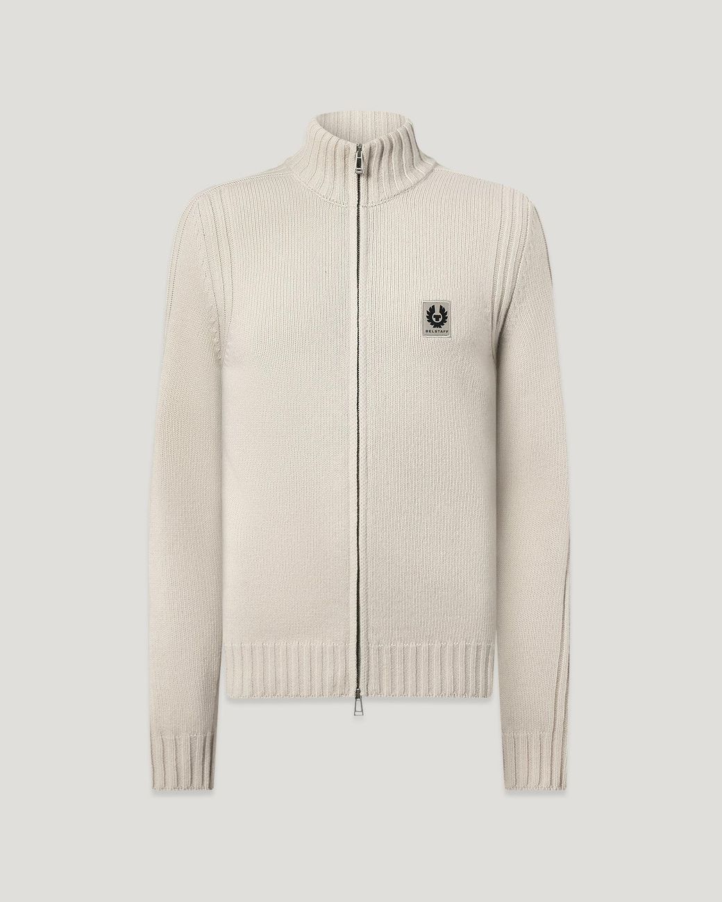 Belstaff Natural Men's Watch Zip Cardigan Lambswool for men