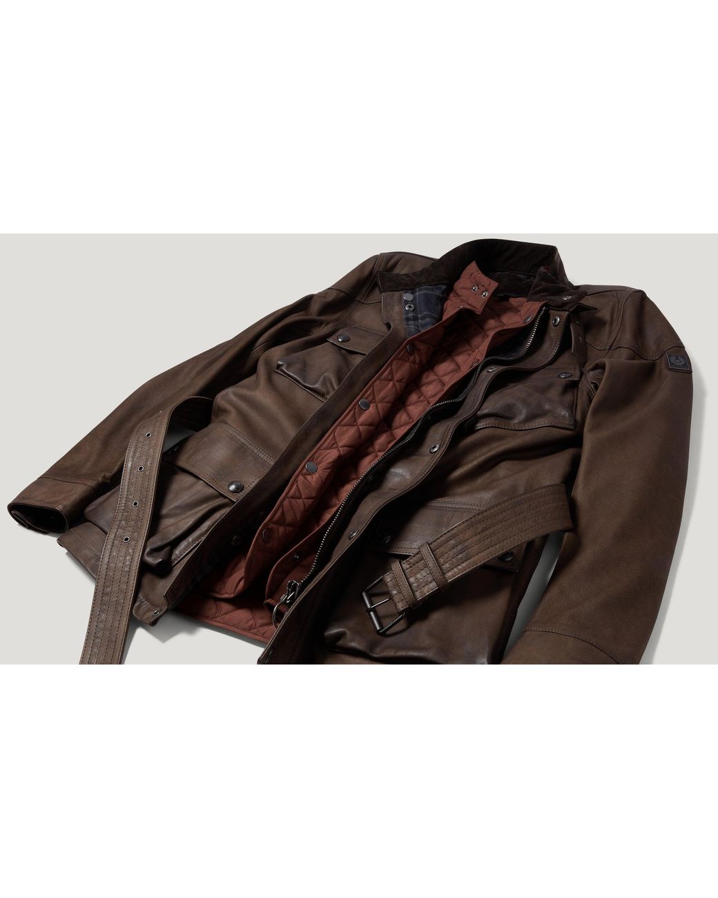 Belstaff Brown Men's Icon Gilet Quilted Recycled Nylon for men