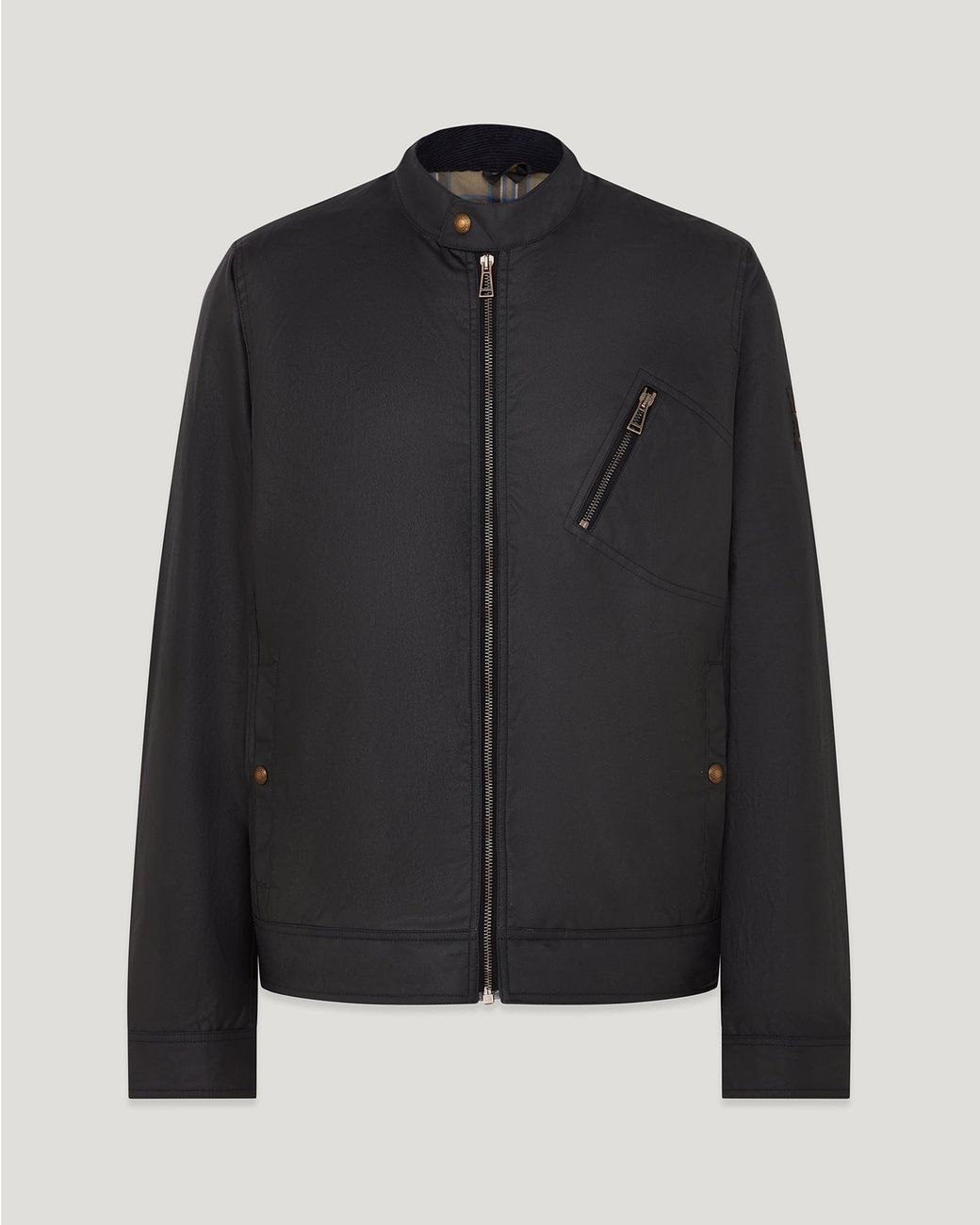 Belstaff Black Men's Sideline Jacket Waxed Cotton for men
