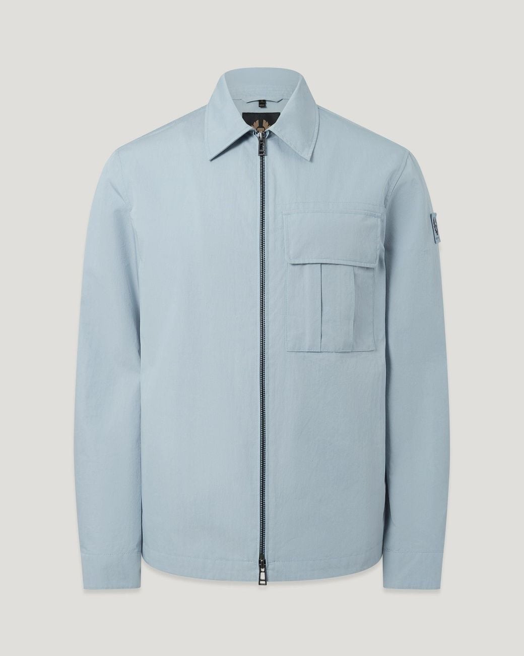 Belstaff Blue Men's Cargo Overshirt Compact Technical Cotton for men