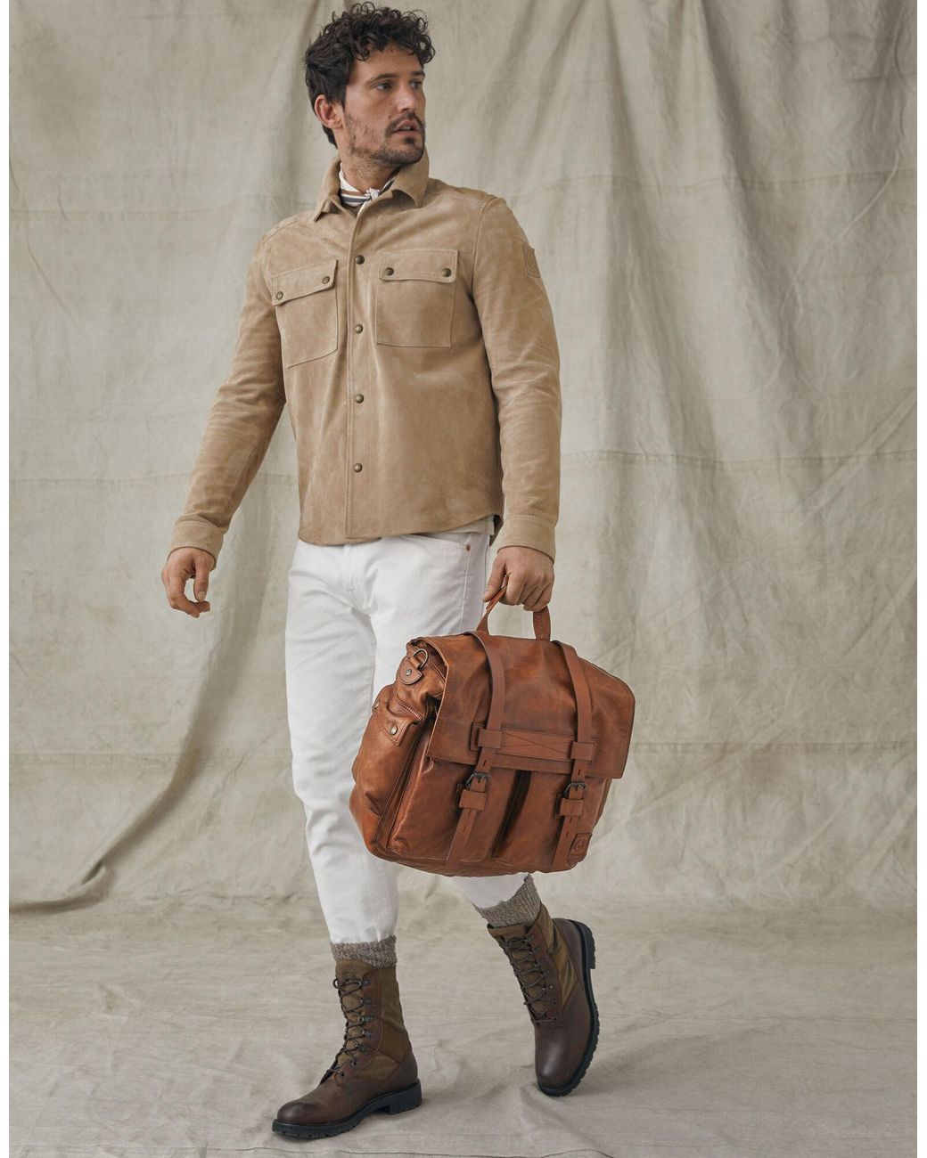 Belstaff Colonial Messenger Shoulder Bag in Brown for Men | Lyst