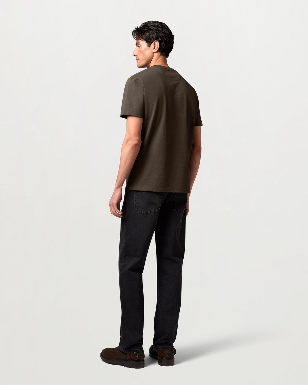 Belstaff Green Men's Curator Pique T-shirt Cotton for men