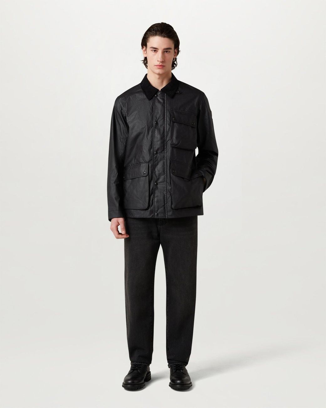 Belstaff Black Men's Incline Jacket Waxed Cotton for men