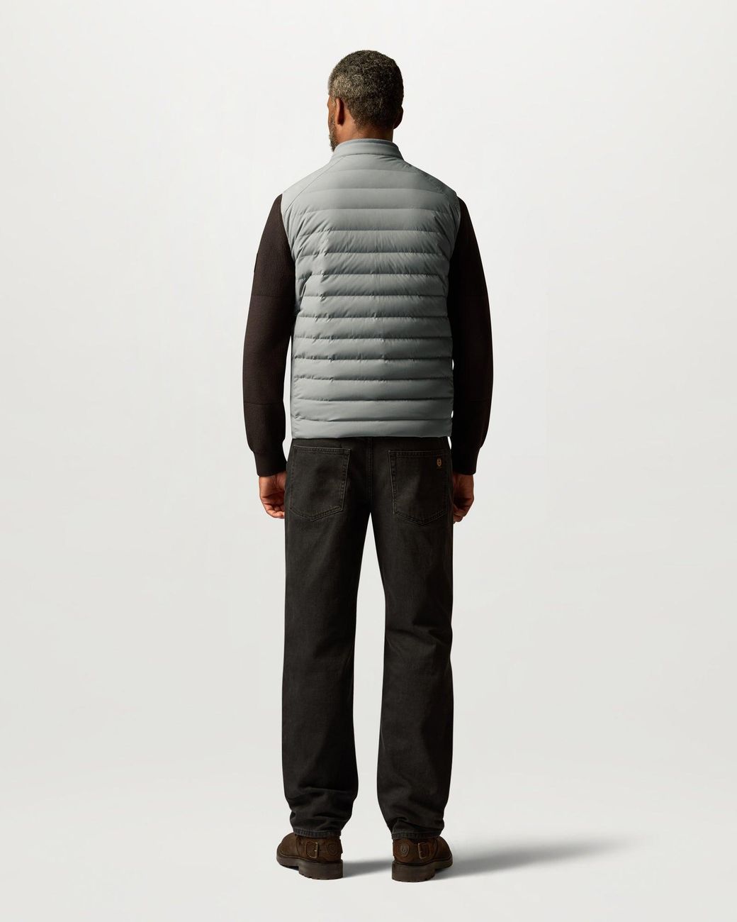 Belstaff Gray Men's Chassis Gilet Lightweight Stretch Down for men