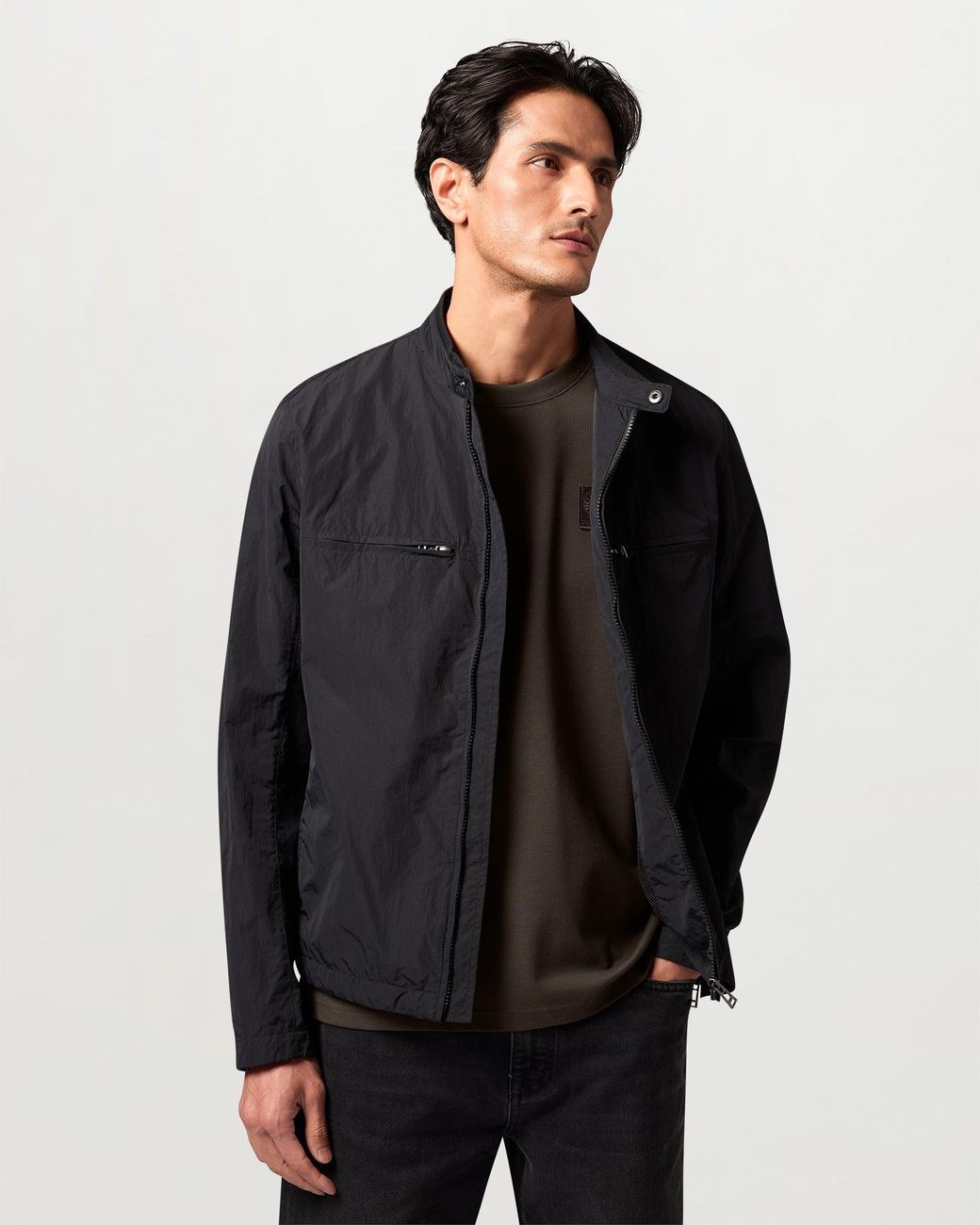 Belstaff Green Men's Curator Pique T-shirt Cotton for men